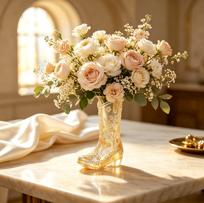 [VIP EXCLUSIVE] Handmade Boot Vase Resin Mold