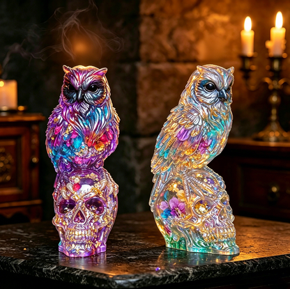 Owl Skull Figurine Resin Mold