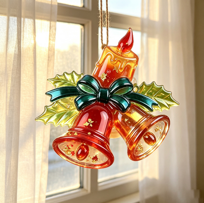 Molde de resina para colgar campanas navideñas 