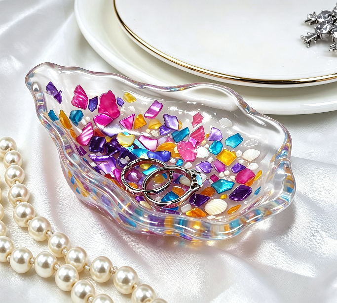 Oyster Shell Trinket Dish Resin Mold