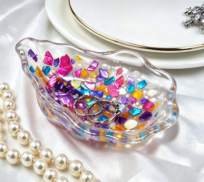 Oyster Shell Trinket Dish Resin Mold