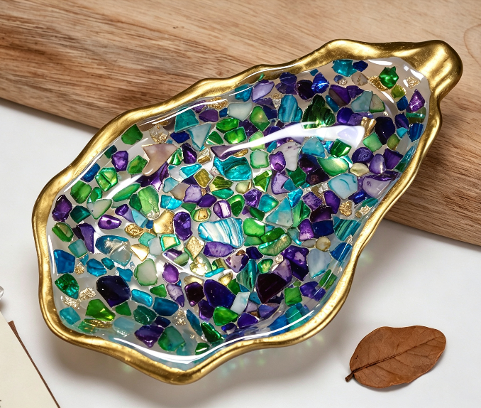 Oyster Shell Trinket Dish Resin Mold