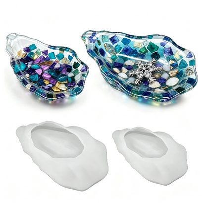 Oyster Shell Trinket Dish Resin Mold