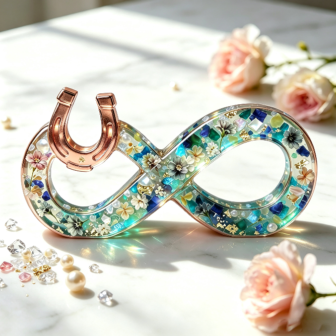 Horseshoe Infinity Figurine Resin Mold