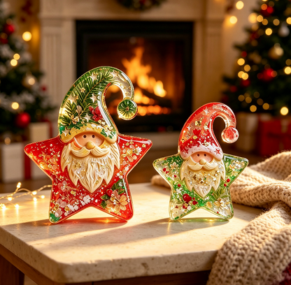 Star Santa Claus Ornament Resin Mold