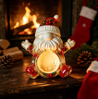 Santa Claus Candle Holder Figurine Resin Mold