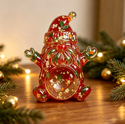 Santa Claus Candle Holder Figurine Resin Mold