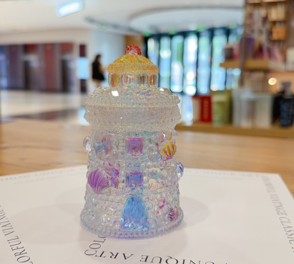 Handmade Diamond Lighthouse Storage Jar Resin Mold DIY Crystal Jar, Jewelry Box & Ocean-Themed Home Decor
