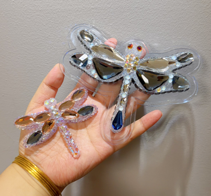 Handmade Diamond Dragonfly Figurine Resin Mold