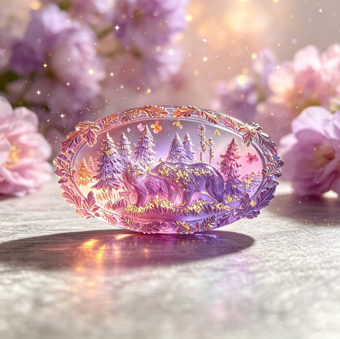 Forest Bear Wall Hanging Decoration Resin Mold