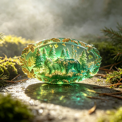 Forest Bear Wall Hanging Decoration Resin Mold