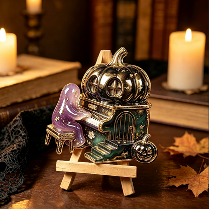 Ghost Playing Piano Figurine Resin Mold