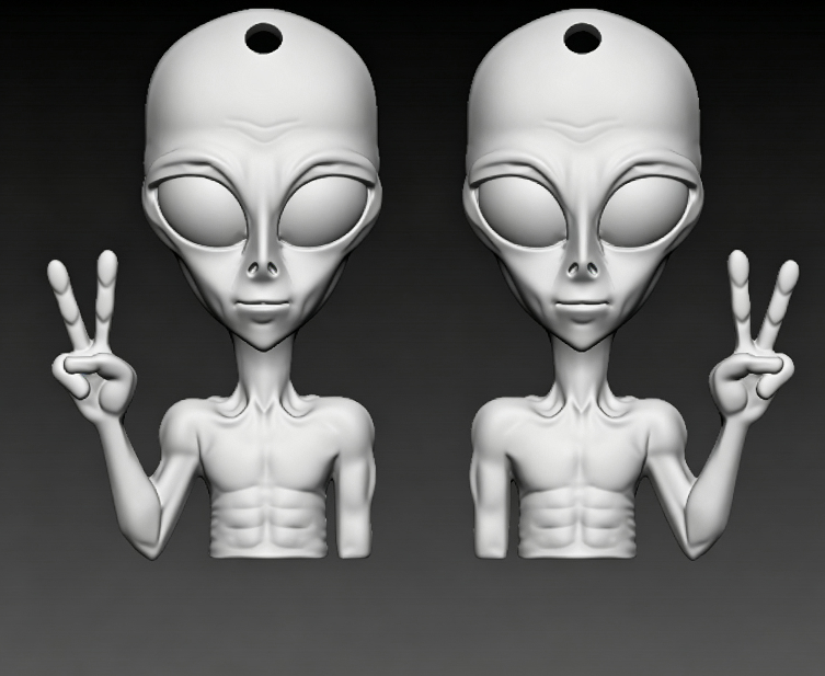 [VIP EXCLUSIVE] Handmade Alien Earring & Jewelry Decoration Resin Mold