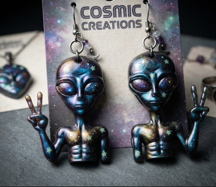 [VIP EXCLUSIVE] Handmade Alien Earring & Jewelry Decoration Resin Mold