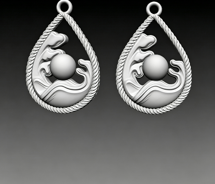 [VIP EXCLUSIVE] Handmade Teardrop Wave Pearl Earring & Jewelry Resin Mold