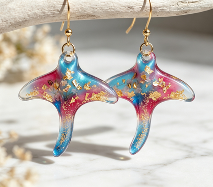 [VIP EXCLUSIVE] Handmade Cute Stingray Earrings Jewelry Resin Mold