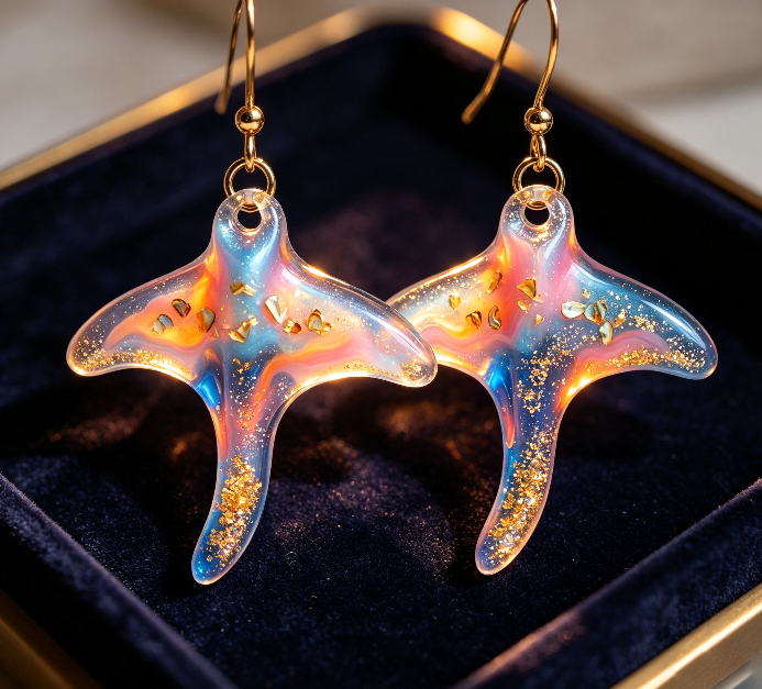 [VIP EXCLUSIVE] Handmade Cute Stingray Earrings Jewelry Resin Mold