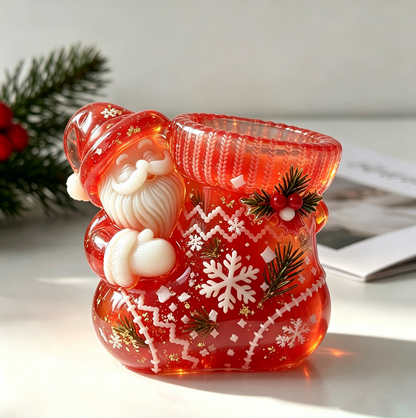 Santa Claus Stocking Storage Figurine Resin Mold