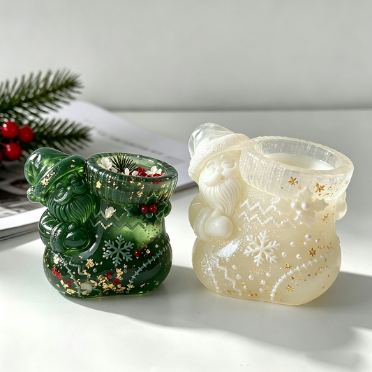 Santa Claus Stocking Storage Figurine Resin Mold