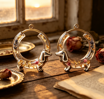 [VIP EXCLUSIVE] Handmade Cute Dachshund Earrings Jewelry Resin Mold