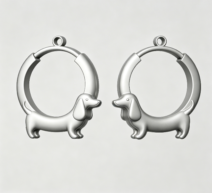[VIP EXCLUSIVE] Handmade Cute Dachshund Earrings Jewelry Resin Mold