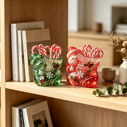 Santa Claus Stocking Storage Figurine Resin Mold
