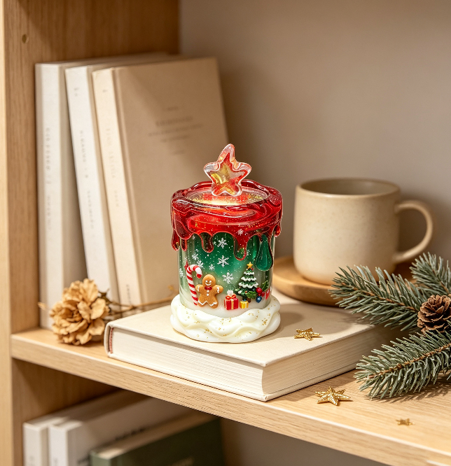 Handmade Melted Candle Storage Jar Resin Mold