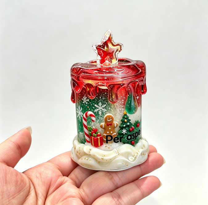 Handmade Melted Candle Storage Jar Resin Mold