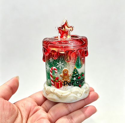 Handmade Melted Candle Storage Jar Resin Mold