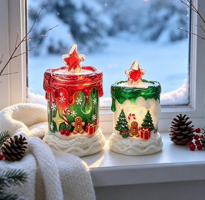 Handmade Melted Candle Storage Jar Resin Mold