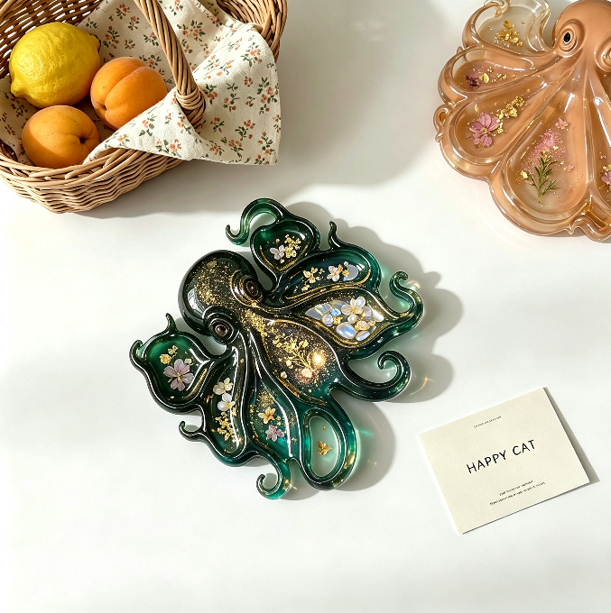 Octopus Divided Tray Storage Resin Mold