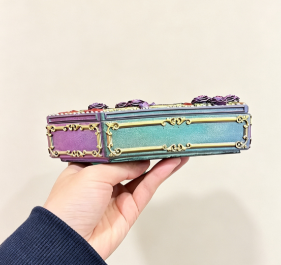 Handmade Rose Cross Coffin Storage Resin Mold