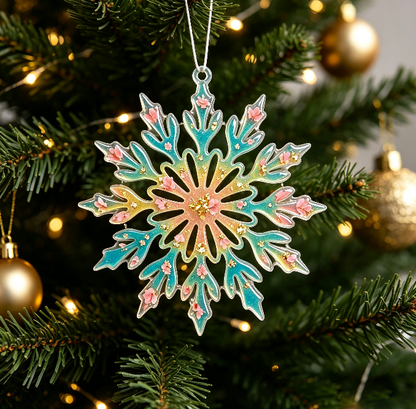Hollow Snowflake Ornament Resin Mold