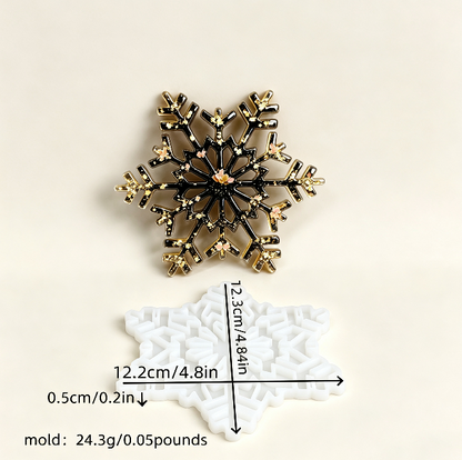 Hollow Snowflake Ornament Resin Mold