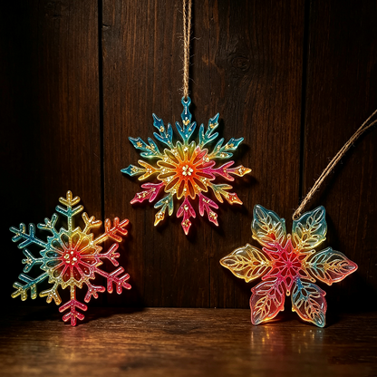 Hollow Snowflake Ornament Resin Mold