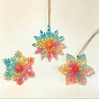 Hollow Snowflake Ornament Resin Mold