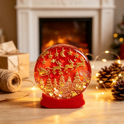 Christmas Snow Globe Figurine Resin Mold