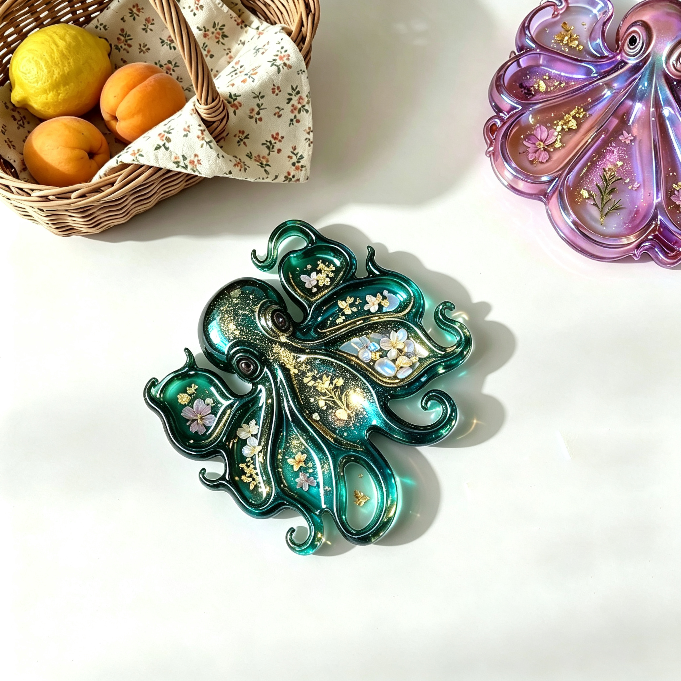 Octopus Divided Tray Storage Resin Mold