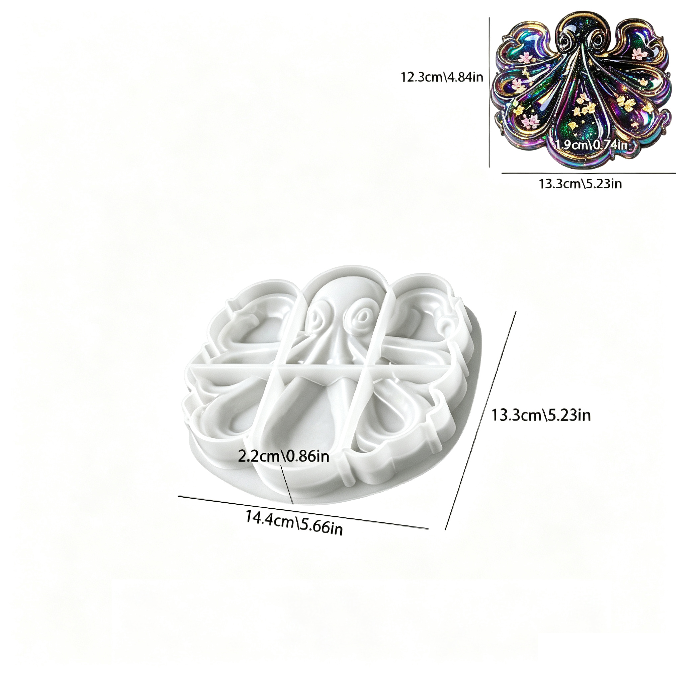 Octopus Divided Tray Storage Resin Mold