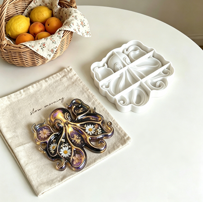 Octopus Divided Tray Storage Resin Mold
