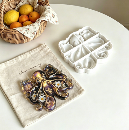 Octopus Divided Tray Storage Resin Mold