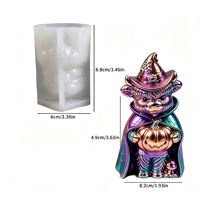 Pumpkin Yak Figurine Resin Mold