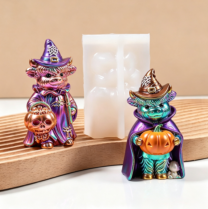 Pumpkin Yak Figurine Resin Mold