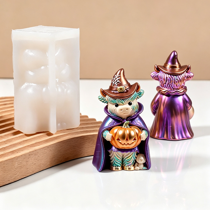 Pumpkin Yak Figurine Resin Mold