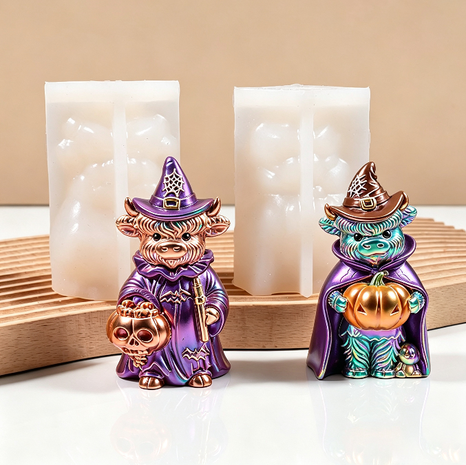 Pumpkin Yak Figurine Resin Mold