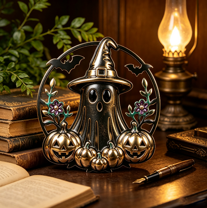 Hollow Pumpkin Ghost Figurine Resin Mold