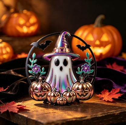 Hollow Pumpkin Ghost Figurine Resin Mold