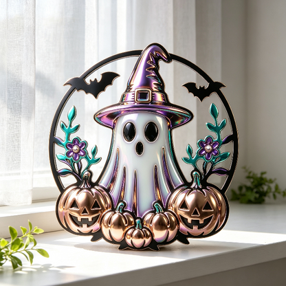 Hollow Pumpkin Ghost Figurine Resin Mold