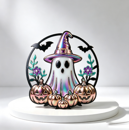 Hollow Pumpkin Ghost Figurine Resin Mold
