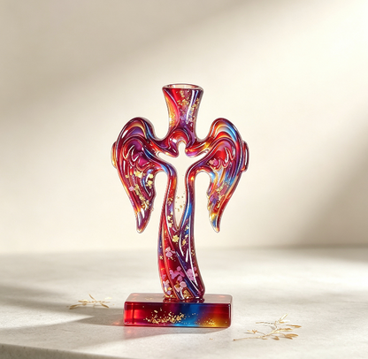 Angel Cross Candle Holder Resin Mold Set